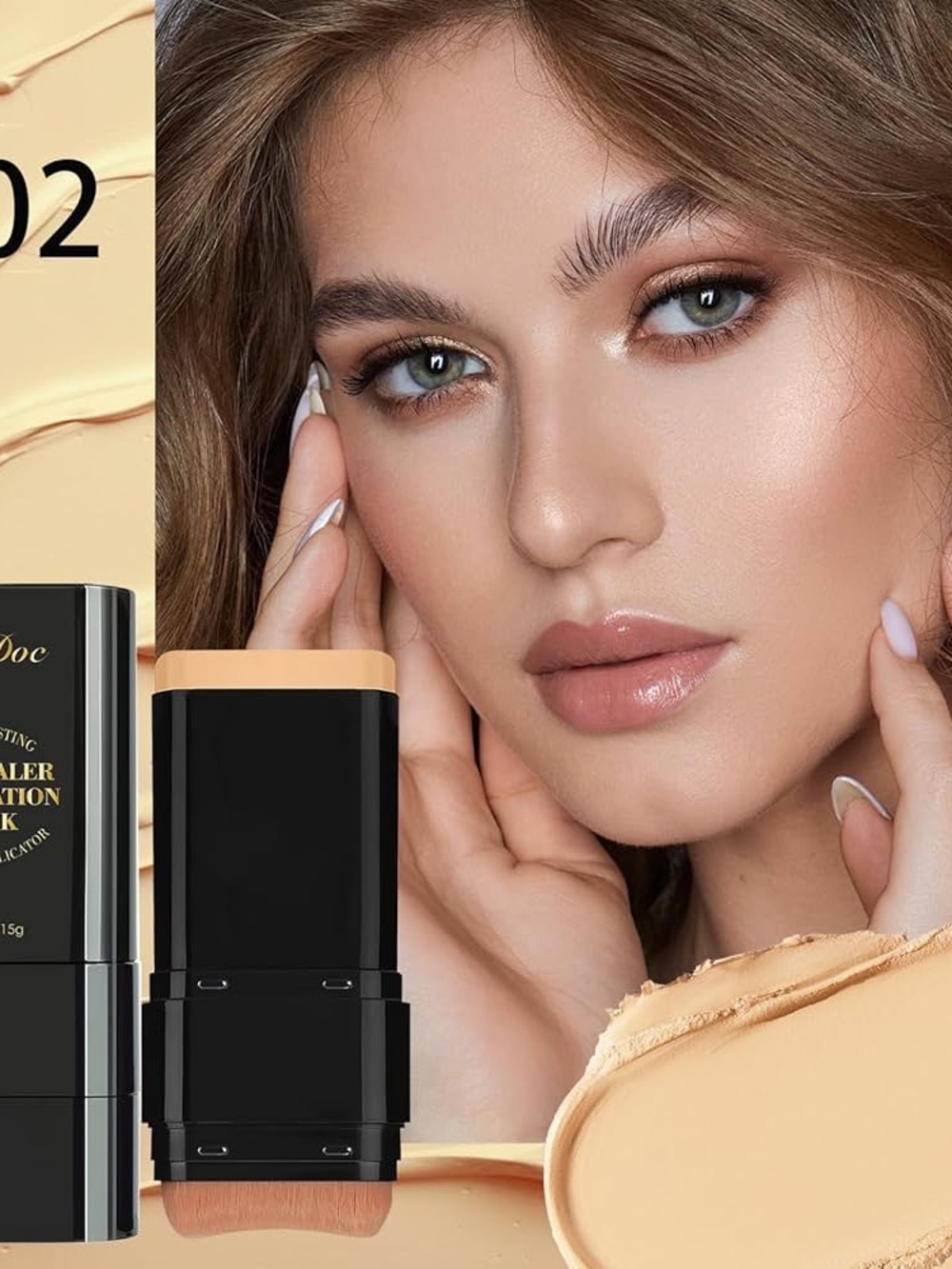 2X Concealer Foundation Stick With Brush #02 - Picture 2 of 7